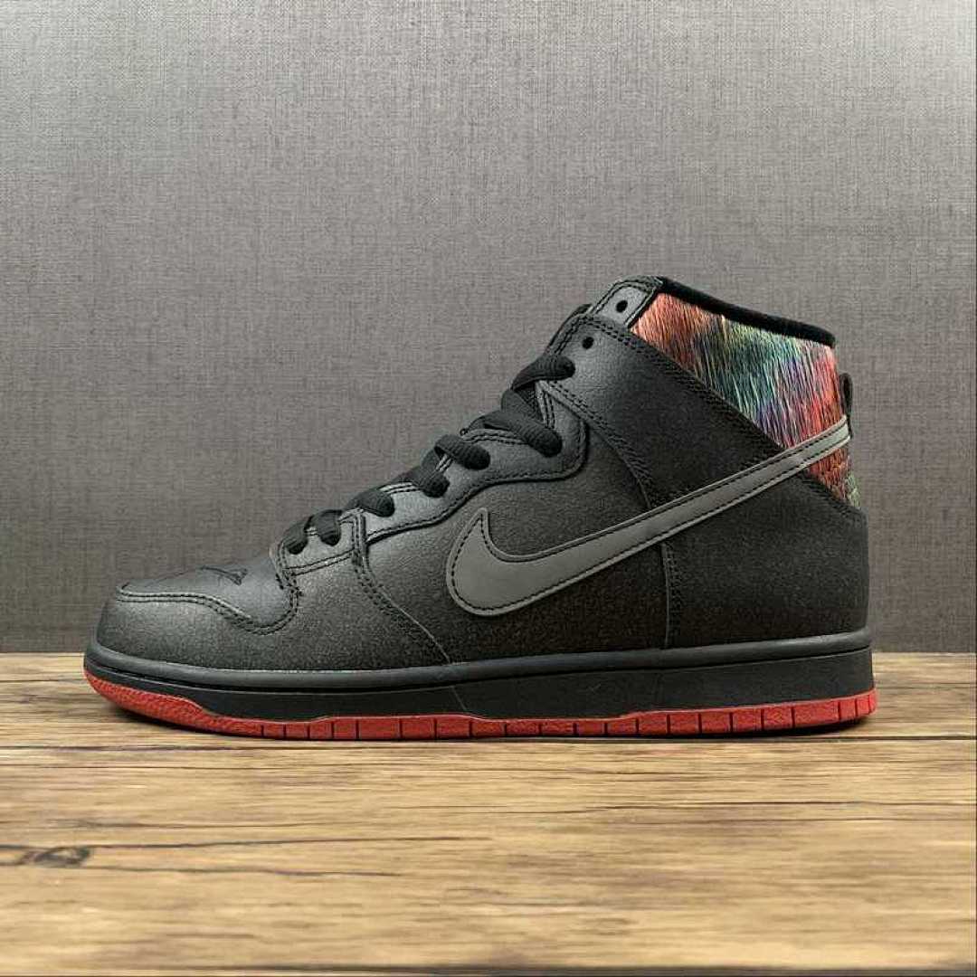 Unbranded [313171-028]-[SPOT X SB DUNK HIGH PRO GASPARILLA BLACK/CHALLENGE RED-METALLIC (SILVER]), photo 1
