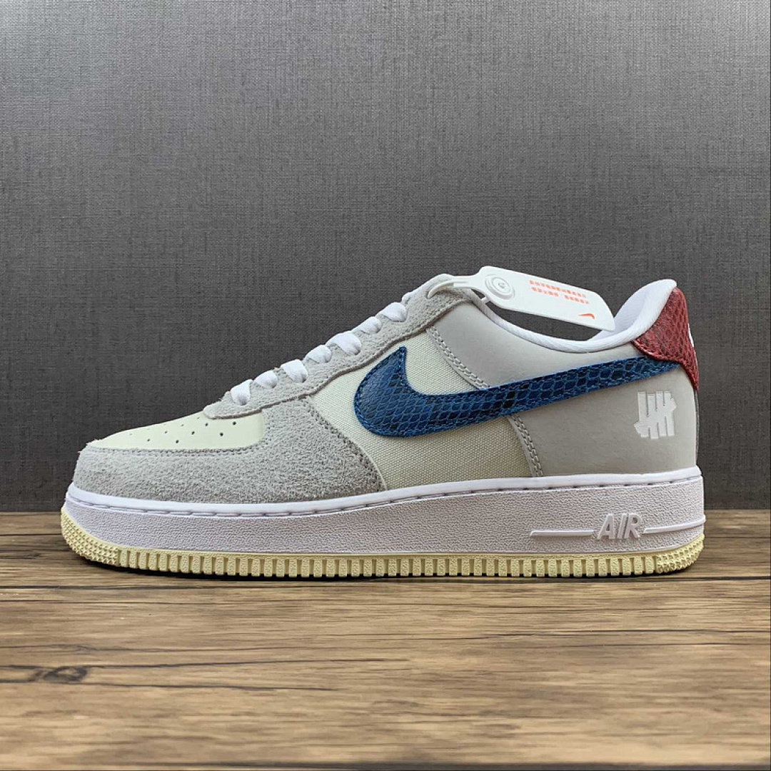 Nike Nike UNDEFEATED X AIR FORCE 1 LOW 5 ON IT GREY FOG/IMPERIAL BLUE · DM8461-001, photo 1