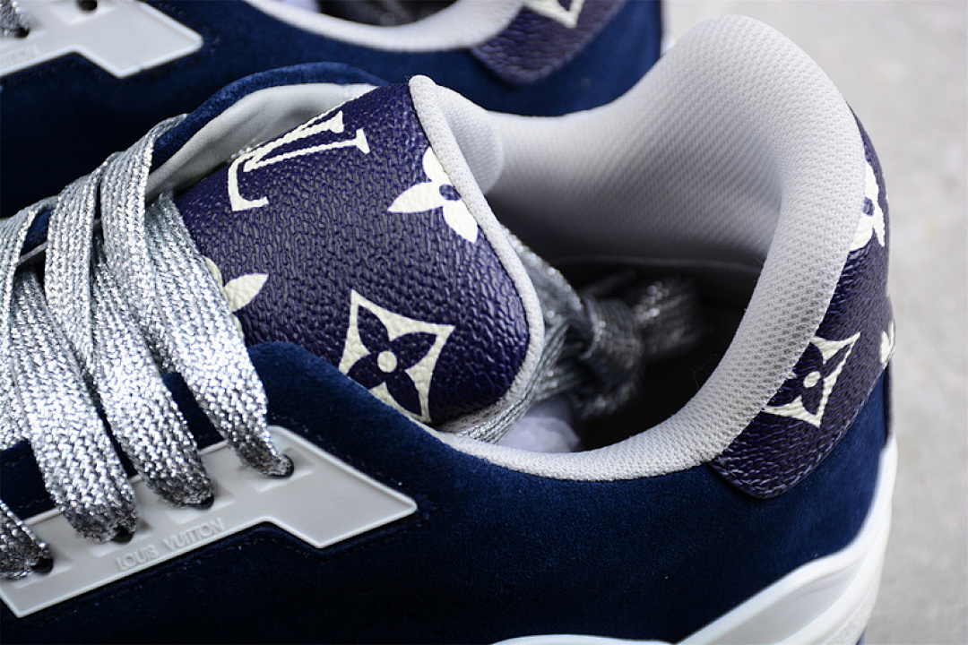 Louis Vuitton [L*V LOW TRAINER SNEAKER NAVY BLUE/WHITE/SILVER]-[MAN:39-45] - Image 7