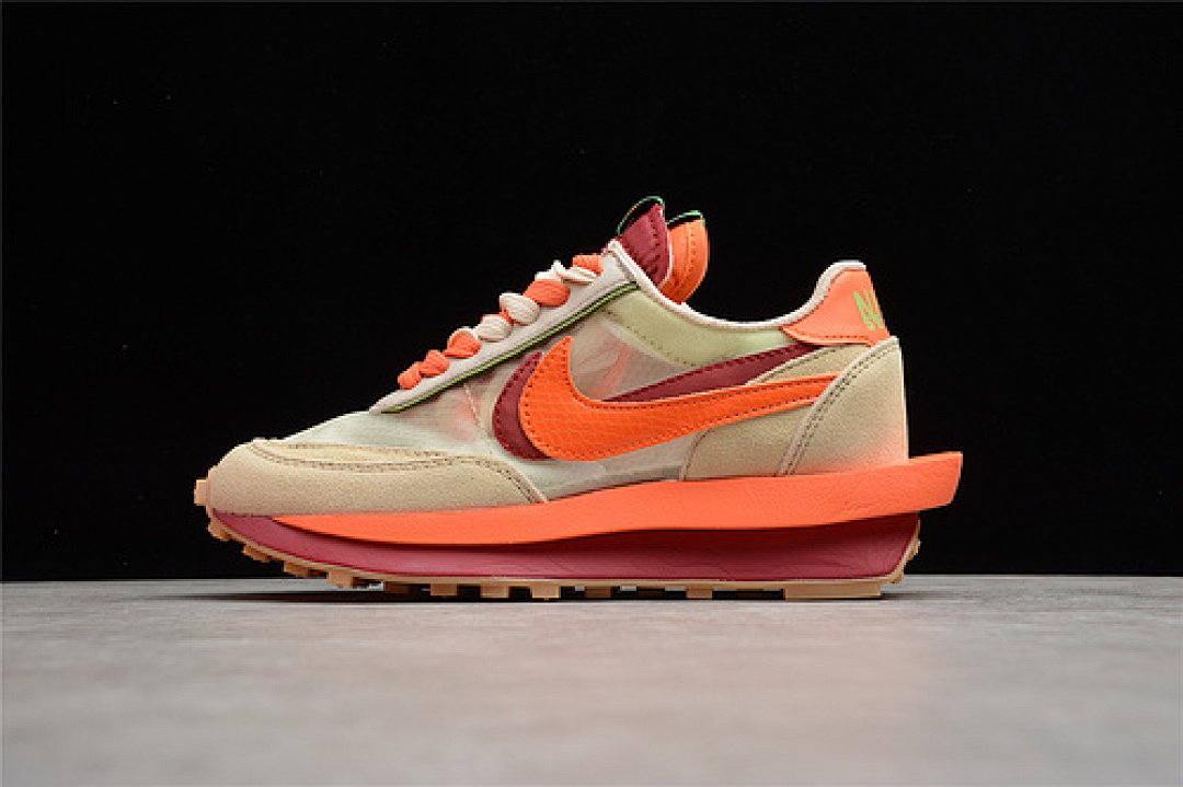 Sacai LDWAFFLE X CLOT Sacai NET/ORANGE BLAZE-DEEP RED-GREEN BEAN · DH1347-100, photo 1