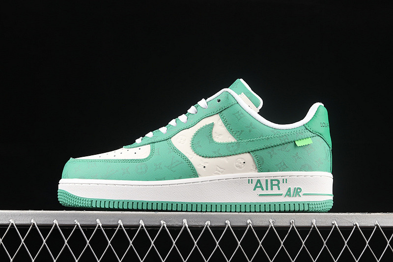 Nike Nike AIR FORCE 1 LOW 07 X L*V WHITE/WHITE/GREEN · 341524-002, photo 1