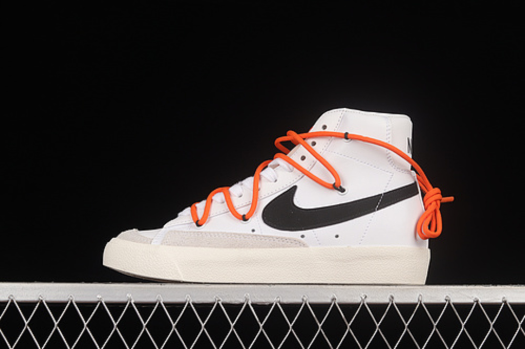 Nike BLAZER MID WHITE/BLACK/ORANGE · BQ6806-100, photo 1