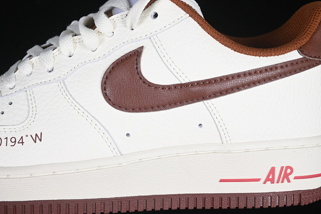Nike [HQ7027-100]-[HOWARD UNIVERSITY X AIR FORCE 1 07 LOW SAIL/BISON/DRAGON RED]-[UNISEX:36-45] - Image 10