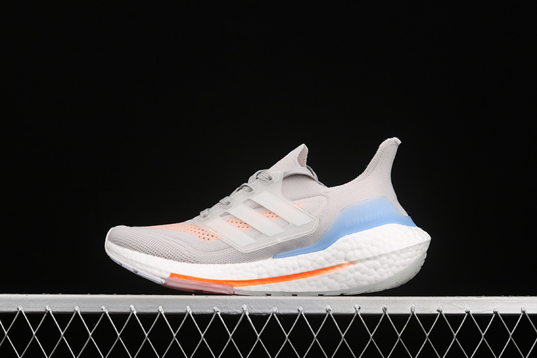 ULTRABOOST 21 SHOES CRYSTAL WHITE/CLOUD WHITE/GLOW PINK · FY0396, photo 1