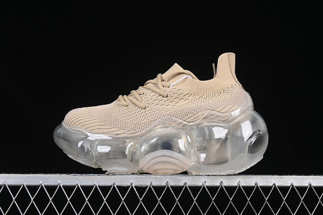 [GROUNDS LARGE-BUBBLE HEIGHTENED PLATFORM SNEAKERS NUDE WHITE/BEIGE]-[WOMAN:35-40], photo 1