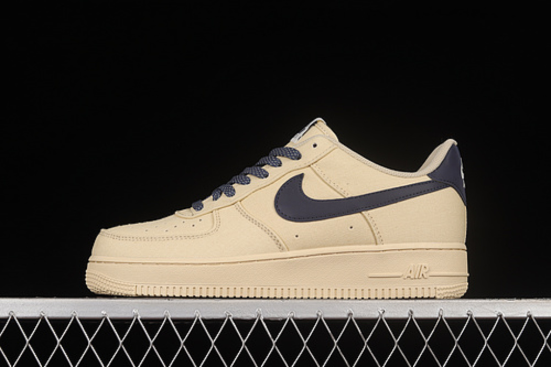 Nike [315122-109]-[AIR FORCE 1 07 LOW BEIGE/DEEP BLUE]-[WOMAN:36-39]-[MAN:40-45], photo 1