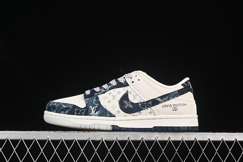 Louis Vuitton Nike SB DUNK LOW LV WHITE/GREY/BLUE · CH8311-288, photo 1