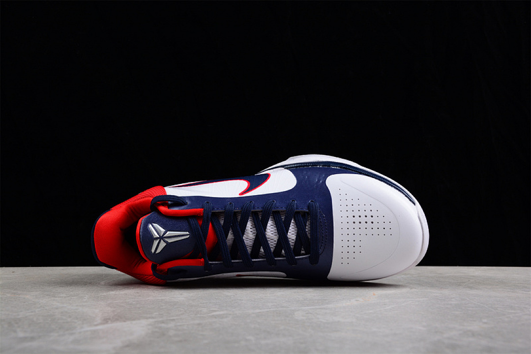 Nike [386430-103]-[ZOOM KOBE V PROTRO WHITE/OBSIDIAN/SPORT RED]-[MAN:39-46] - Image 14
