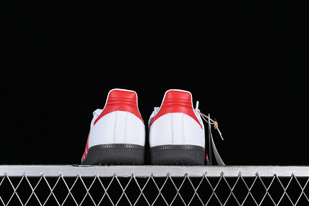 Adidas [IG1025]-[ADIDAS SAMBA VEGAN WHITE/BLACK/RED/GREY]-[WOMAN:35-39]-[MAN:40-46] - Image 14