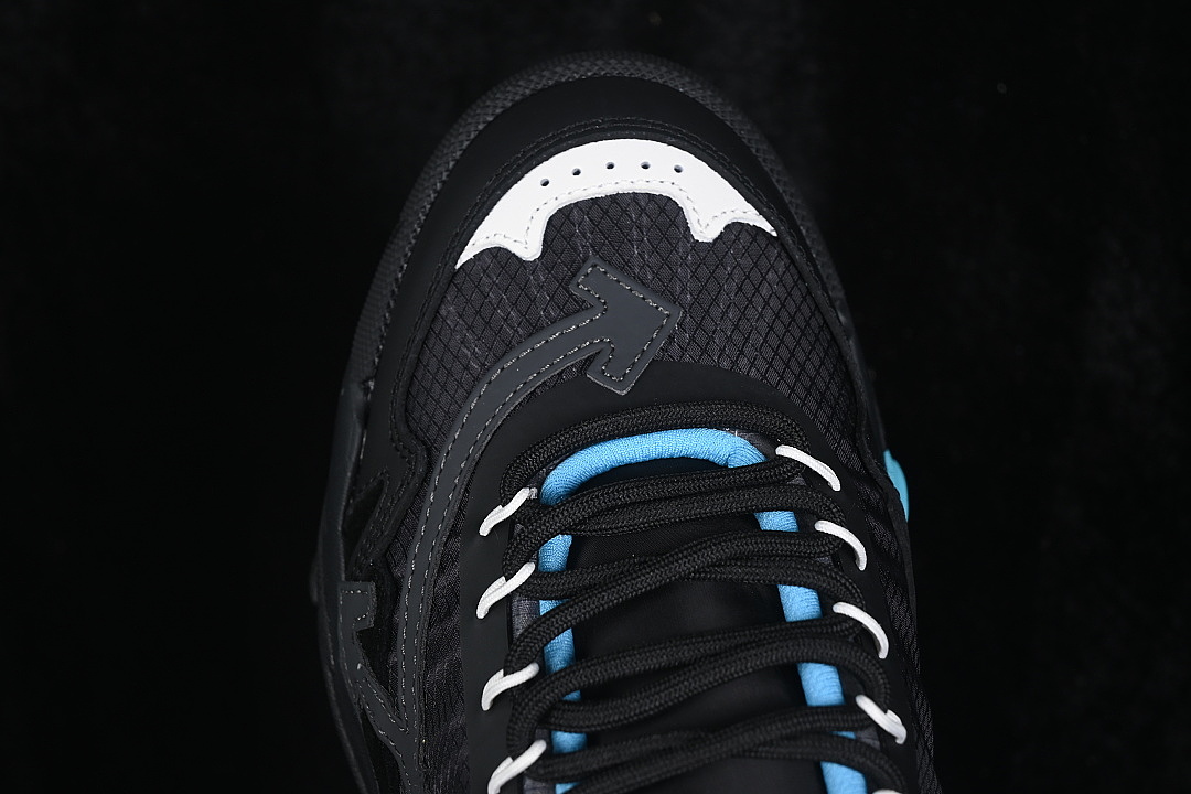 Unbranded [VIRGIL ABLOH CO BRANDED RETRO RUNNING SHOES SKY BLUE/BLACK]-[WOMAN:36-39]-[MAN:40-47] - Image 8