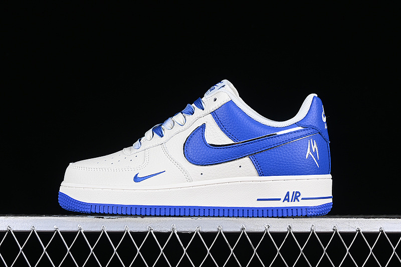 Nike Nike FAT JOE AIR FORCE 1 07 LOW WHITE/BLUE · LO5636-666, photo 1
