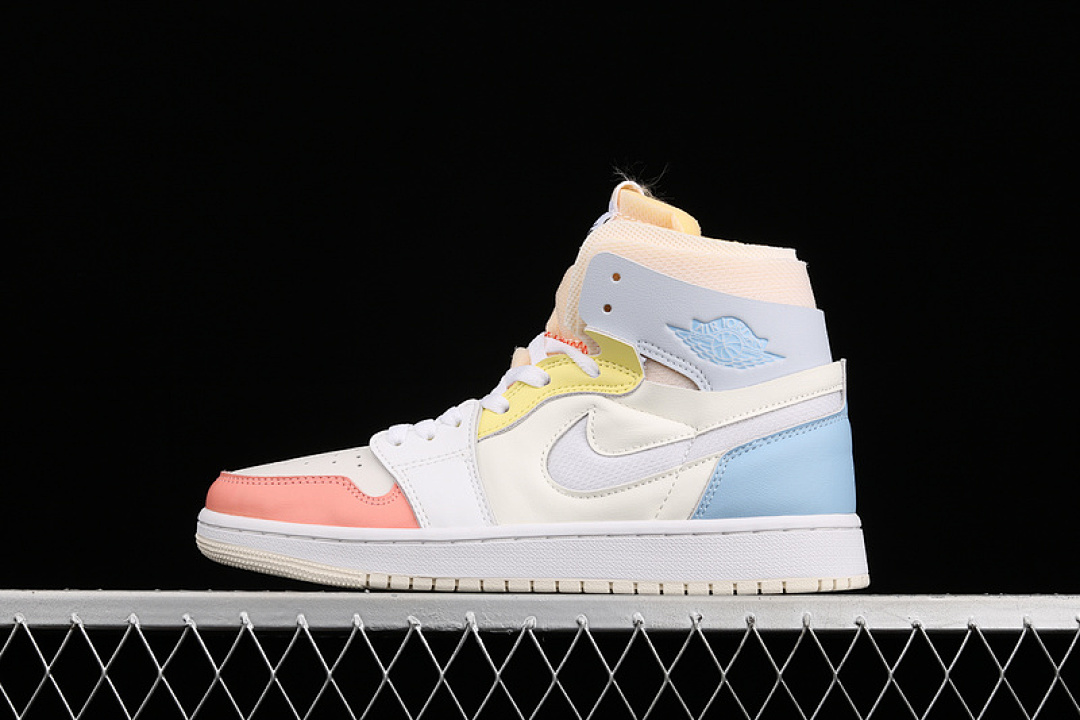 Jordan [DJ6910-100]-[AIR JORDAN 1 ZOOM AIR COMFORT HIGH TO MY FIRST COACH LIGHT ZITRON/WHITE], photo 1
