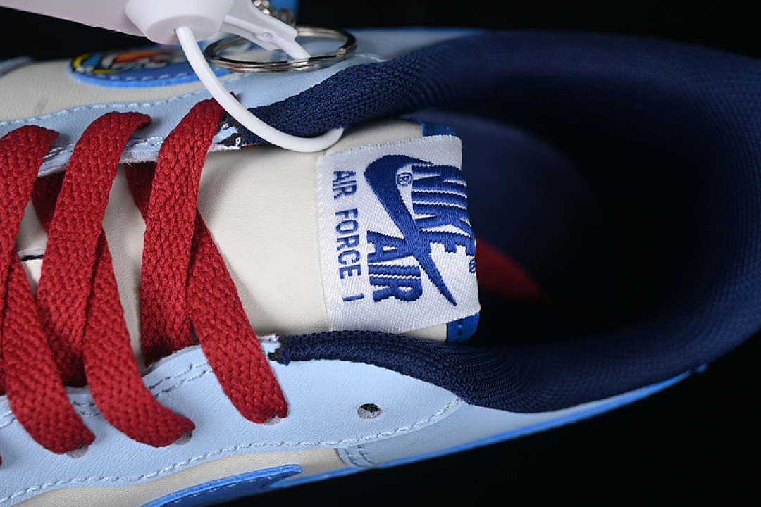 Nike [XL2420-333]-[AIR FORCE 1 07 LOW BLUE/WHITE/RED]-[WOMAN:36-39]-[MAN:40-45] - Image 9