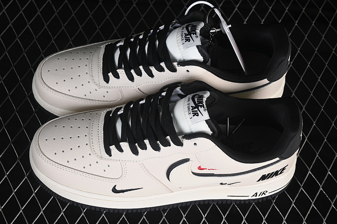 Nike [DF0188-139]-[AIR FORCE 1 07 LOW CASUAL SNEAKERS WHITE/BLACK/WHITE]-[WOMAN:36-39]-[MAN:40-45] - Image 11