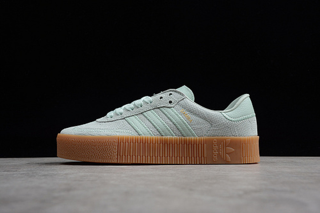 Adidas [B28166]-[SAMBAROSE LEATHER VAPOUR GREEN/VAPOUR GREEN/GUM 3]-[WOMANl36-39 1/3]-[MAN:40-44]-[OG00116] - Image 5