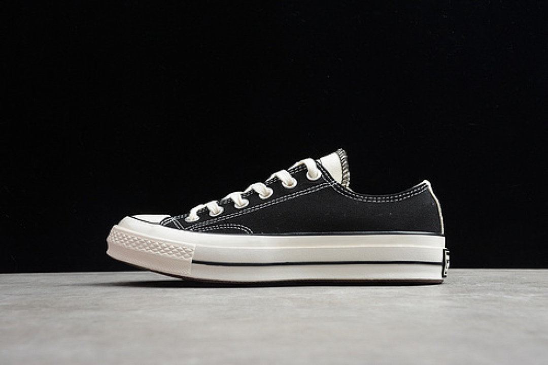 Converse Converse CHUCK TAYLOR ALL-STAR LOW 70S OX BLACK/WHITE/EGRET · 166824C, photo 1