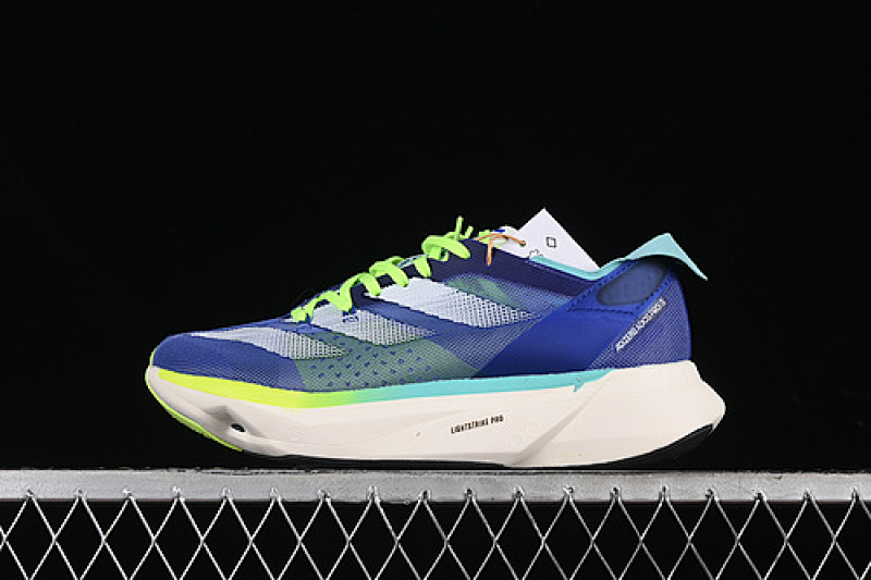 Adidas Adidas ADIZERO ADIOS PRO 3 COBALT BLUE/ZERO METALLIC/LUCID LEMON · ID3635, photo 1