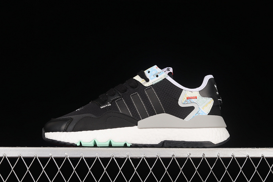Unbranded [GW4228]-[NITE JOGGER BOOST SHOES CORE BLACK/CLOUD WHITE/BLUE]-[WOMAN:36-39]-[MAN:40-45], photo 1