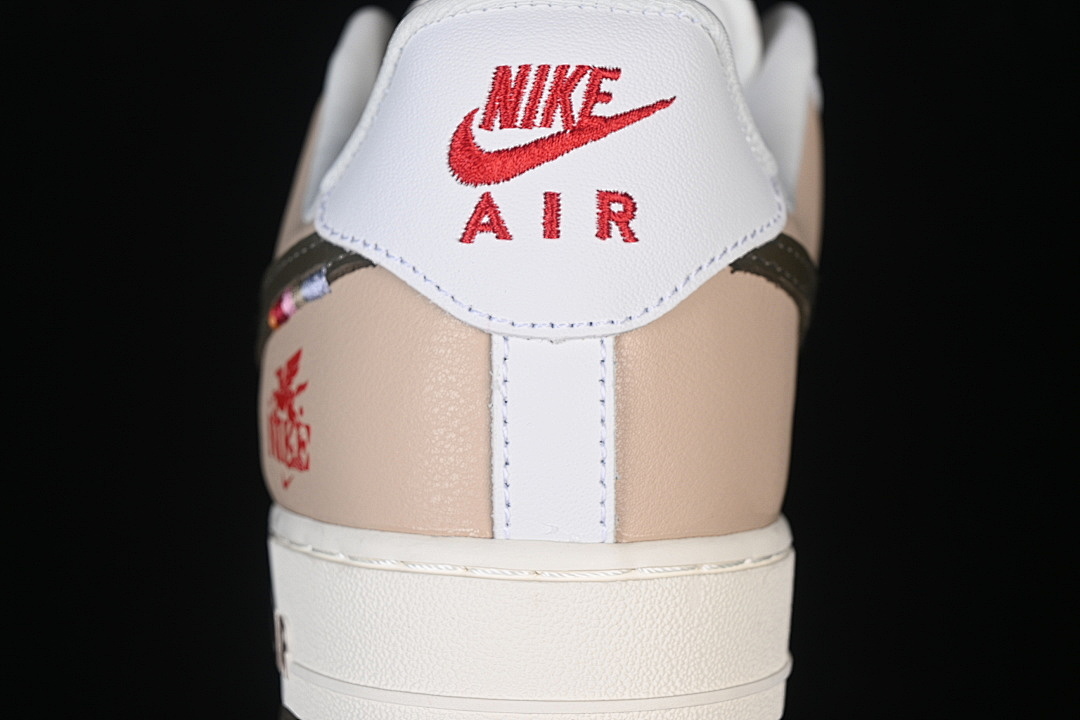Nike [DF0188-135]-[AIR FORCE 1 07 LOW CASUAL SNEAKERS WHITE/BROWN/GREEN]-[WOMAN:36-39]-[MAN:40-45] - Image 7