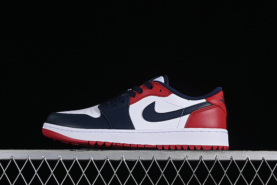 Jordan AIR Jordan 1 LOW GOLF USA WHITE/OBSIDIAN/VARSITY RED · DD9315-113, photo 1