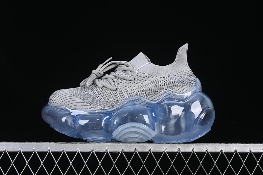 [GROUNDS LARGE-BUBBLE HEIGHTENED PLATFORM SNEAKERS GREY/BLUE]-[WOMAN:35-40], photo 1