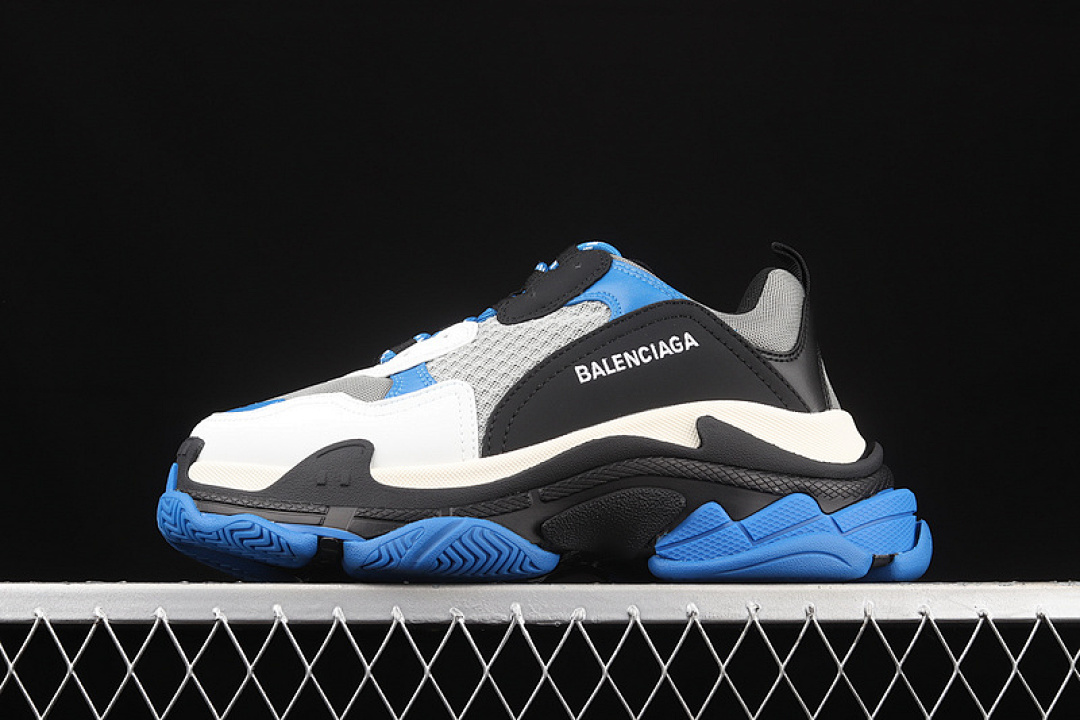 Balenciaga TRIPLE S SNEAKERS LIGHT GREY/BLACK/DARK BLUE · W20C50107, photo 1