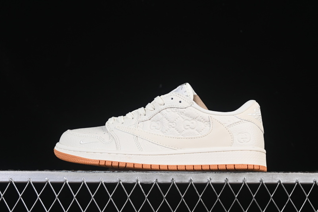 Jordan [LD2025-049]-[TRAVIS SCOTT X FRAGMENT DESIGN AIR JORDAN 1 LOW OG SP WHITE/BEIGE]-[36-45], photo 1