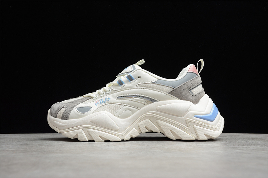 Fila [1JM01283-152]-[FI*LA FUSION SHOES WHITE/LIGHT GREY/BLUE]-[WOMAN:36-40], photo 1