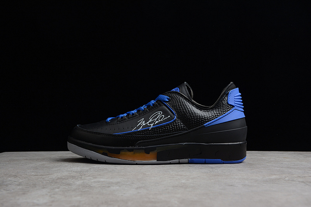 Off-White OW X AIR Jordan 2 RETRO LOW SP BLACK/VARSITY ROYAL · DJ4375-004, photo 1