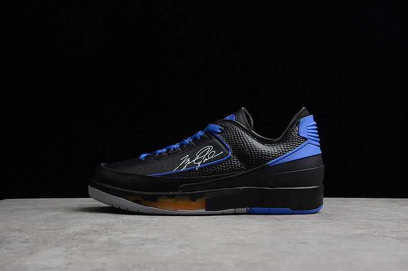 Off-White OW X AIR Jordan 2 RETRO LOW SP BLACK/VARSITY ROYAL · DJ4375-004, photo 1