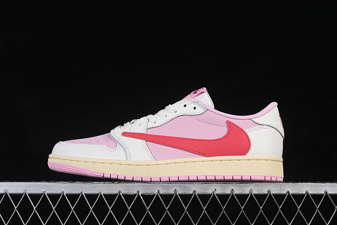 Jordan [IQ7604-101]-[JORDAN 1 RETRO LOW OG SAIL/PINK-SHY PINK-MUSLIN]-[WOMAN:35.5-39]-[MAN:40-48.5] - Image 2