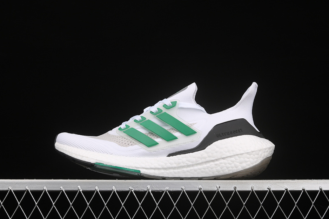 Unbranded [FZ2326]-[ULTRABOOST 21 SHOES CLOUD WHITE/SUB GREEN/CORE BLACK]-[MAN:39-45], photo 1