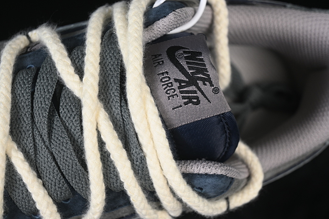 Nike [CD1221-680]-[AIR FORCE 1 07 LOW CASUAL SNEAKERS GREY/GREY/GREY]-[WOMAN:36-39]-[MAN:40-45] - Image 9