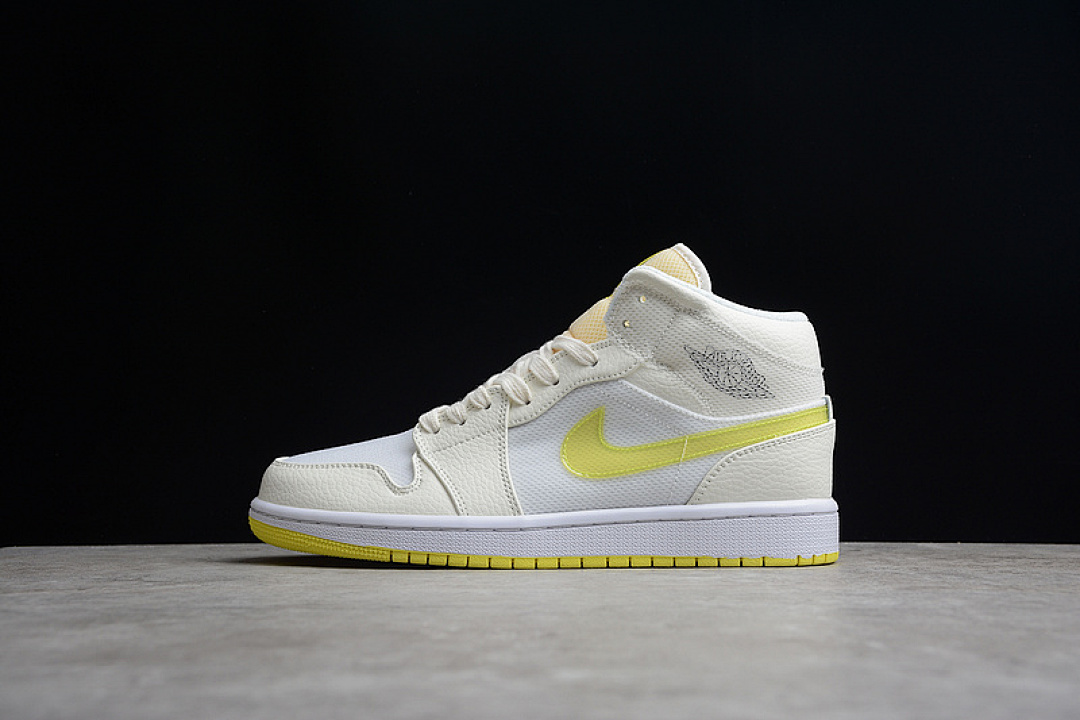 Jordan [DB2822-107]-[AIR JORDAN 1 MID SE VOLTAGE YELLOW SAIL/LIGHT 2/WHITE], photo 1