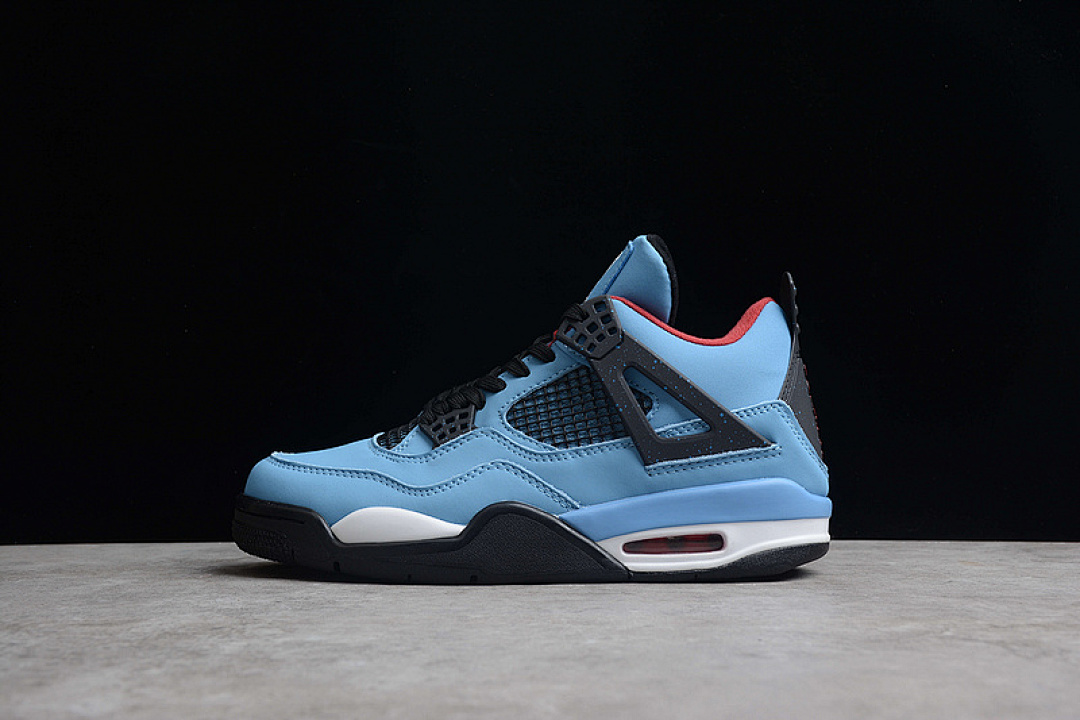 Jordan TRAVIS SCOTT X AIR Jordan 4 RETRO CACTUS JACK UNIVERSITY BLUE/VARSITY RED-BLACK · 308497-406, photo 1