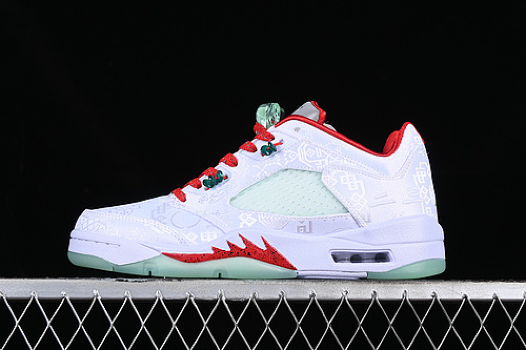 Jordan AIR Jordan 5 LOW WHITE/GREEN/RED/GREY · 1551183, photo 1