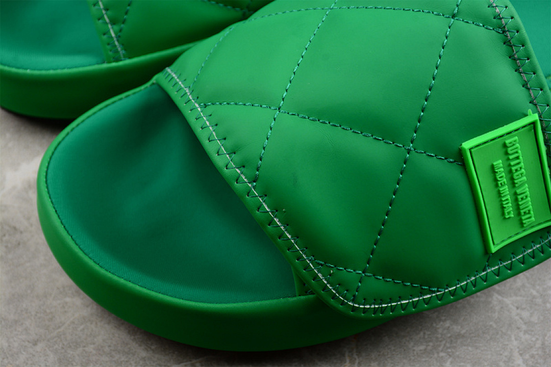 Bottega Veneta [B*V 2022 VELCRO SLIPPERS GREEN/GREEN/GREEN]-[MAN:39-45] - Image 5