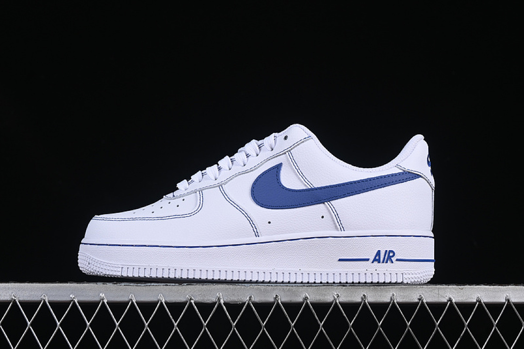 Nike [HQ2037-100]-[AIR FORCE 1 07 LOW WHITE/DEEP ROYAL BLUE]-[WOMAN:36-39]-[MAN:40-45] - Image 2