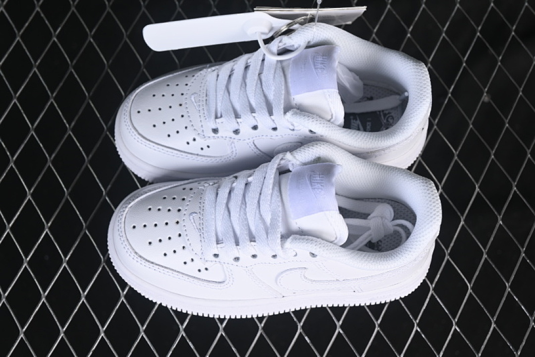 Nike [DH2925-111]-[AIR FORCE 1 07 CHILDREN'S SHOES WHITE/WHITE]-[KID:22-34]-[WOMAN:35-37.5] - Image 10