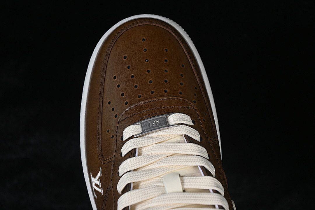 Nike [NH0601-587]-[AIR FORCE 1 07 LOW CASUAL SNEAKERS COFFEE/WHITE/GREY]-[WOMAN:36-39]-[MAN:40-45] - Image 9