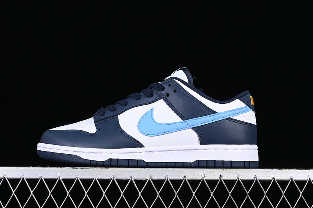 Nike DUNK LOW OBSIDIAN/WHITE/UNIVERSITY GOLD/UNIVERSITY BLUE · FN7800-400, photo 1