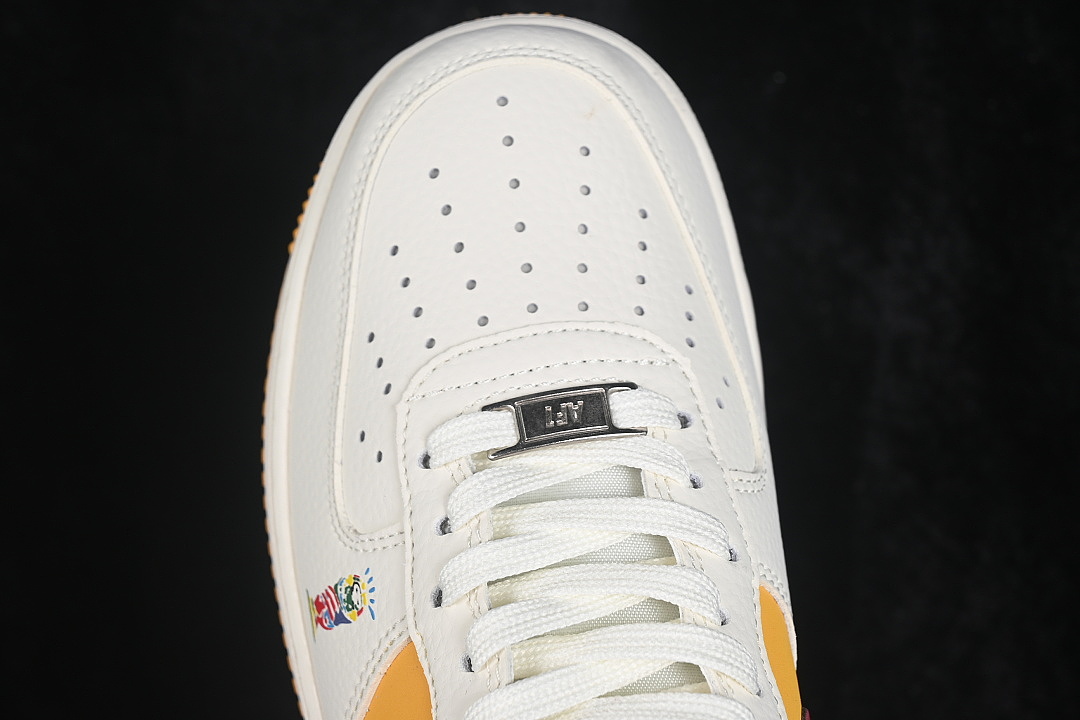 Nike [DD1982-370]-[AIR FORCE 1 07 LOW CASUAL SNEAKERS RED/ORANGE/WHITE]-[WOMAN:36-39]-[MAN:40-45] - Image 9