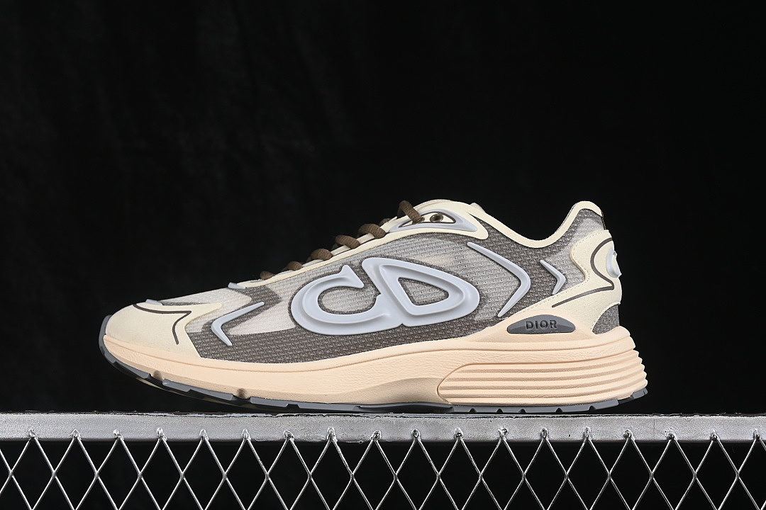 Dior [3SN342ABFH106]-[LOW-TOP CASUAL LIFESTYLE SHOES WHITE/GREY/BROWN]-[WOMAN:38-39]-[MAN:40-47] - Image 2