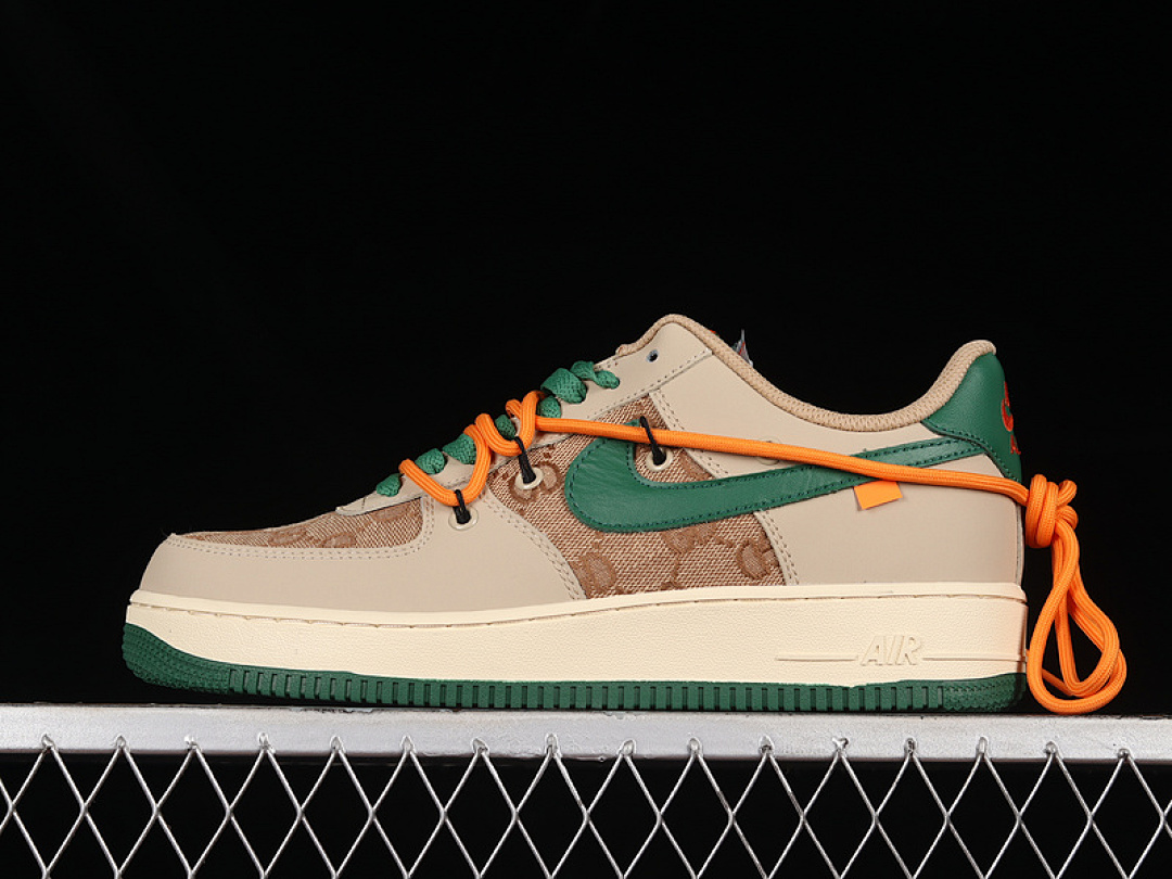 Nike Nike AIR FORCE 1 LOW 07 BROWN/GREEN/ORANGE · CV1724-109, photo 1