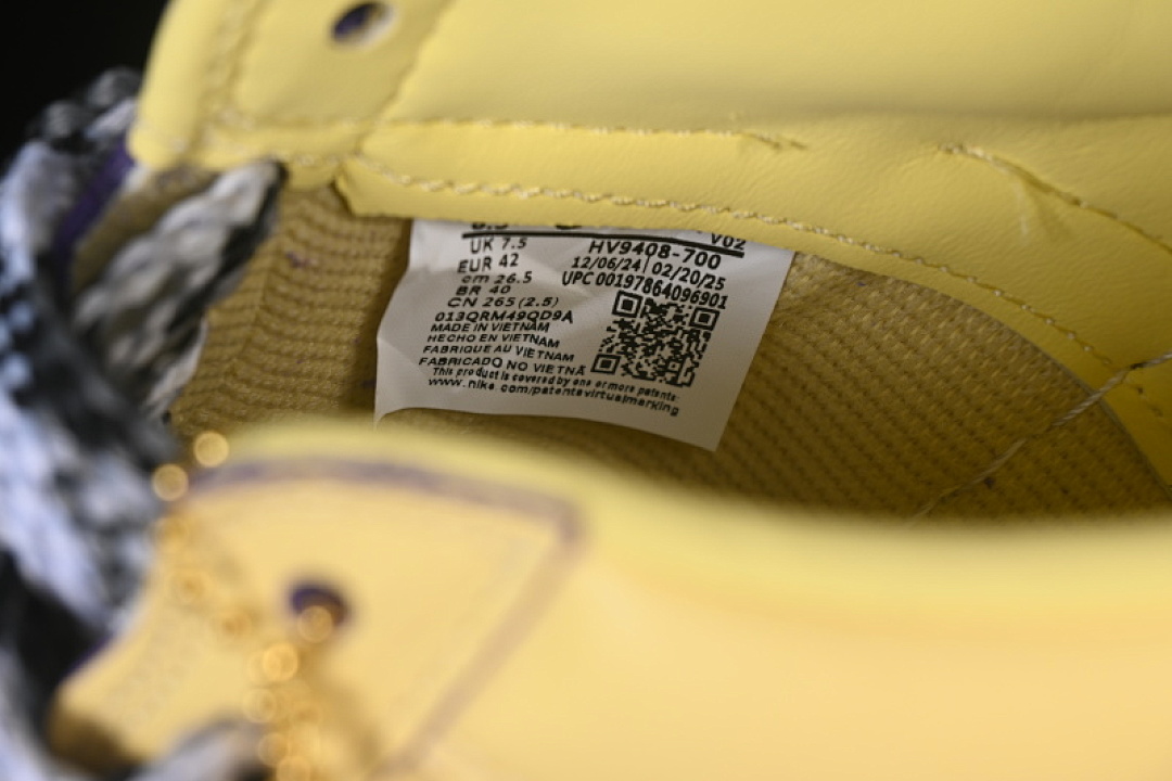 Nike [HV9408-700]-[AIR FORCE 1 07 LOW YELLOW/PURPLE]-[WOMAN:36-39]-[MAN:40-45] - Image 6