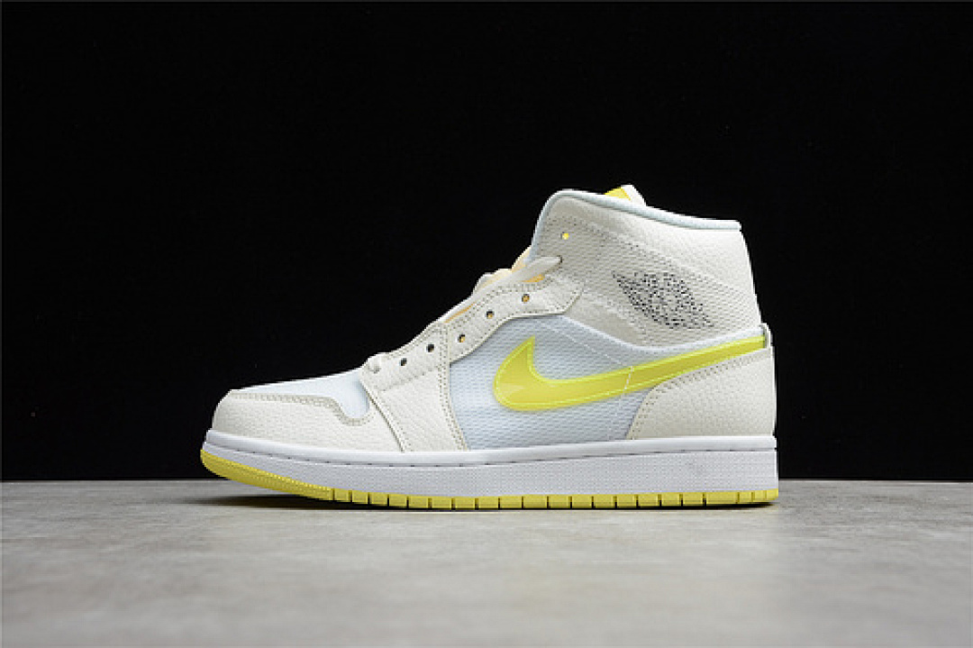 Jordan AIR Jordan 1 MID SE VOLTAGE YELLOW SAIL/LIGHT YELLOW/WHITE · DB2822-107, photo 1