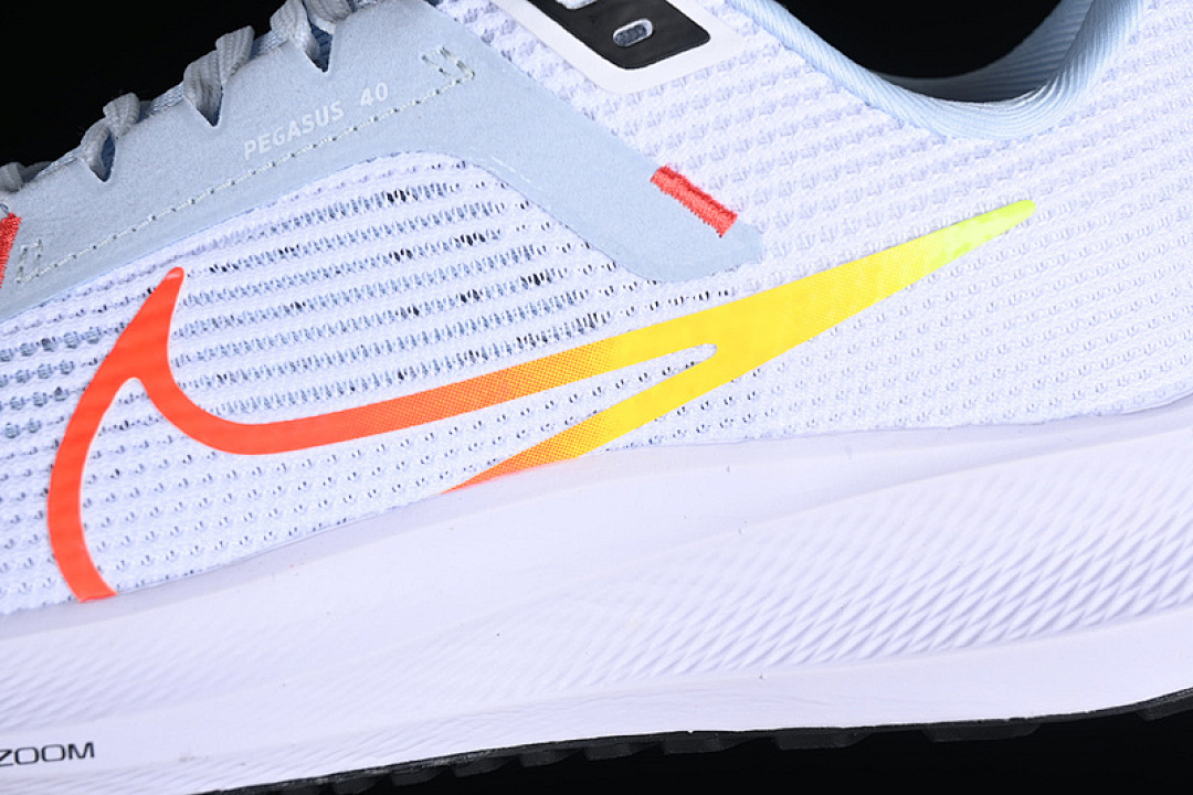 Nike [DV3854-102]-[AIR ZOOM PEGASUS 40 WHITE/BLUE TINT/LASER ORANGE/PICANTE RED]-[UNSIZE:36-46] - Image 7