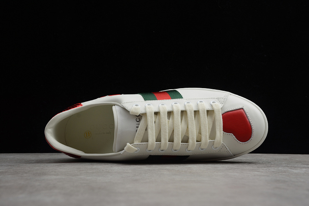 Gucci [GU*CCI ACE EMBROIDERED LOW-TOP SNEAKER WHITE/GREEN/RED]-[WOMAN:35-39]-[MAN:40-44] - Image 13