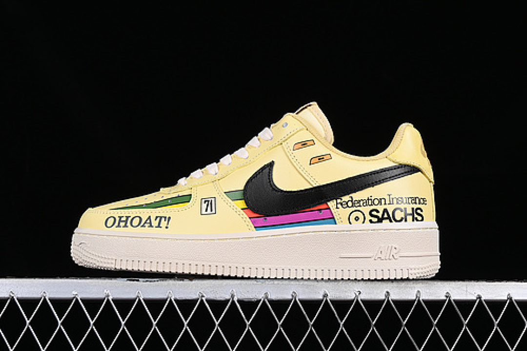 Nike [CW2288-111]-[AIR FORCE 1 07 LOW YELLOW/BLACK/GREY]-[WOMAN:36-39]-[MAN:40-45], photo 1