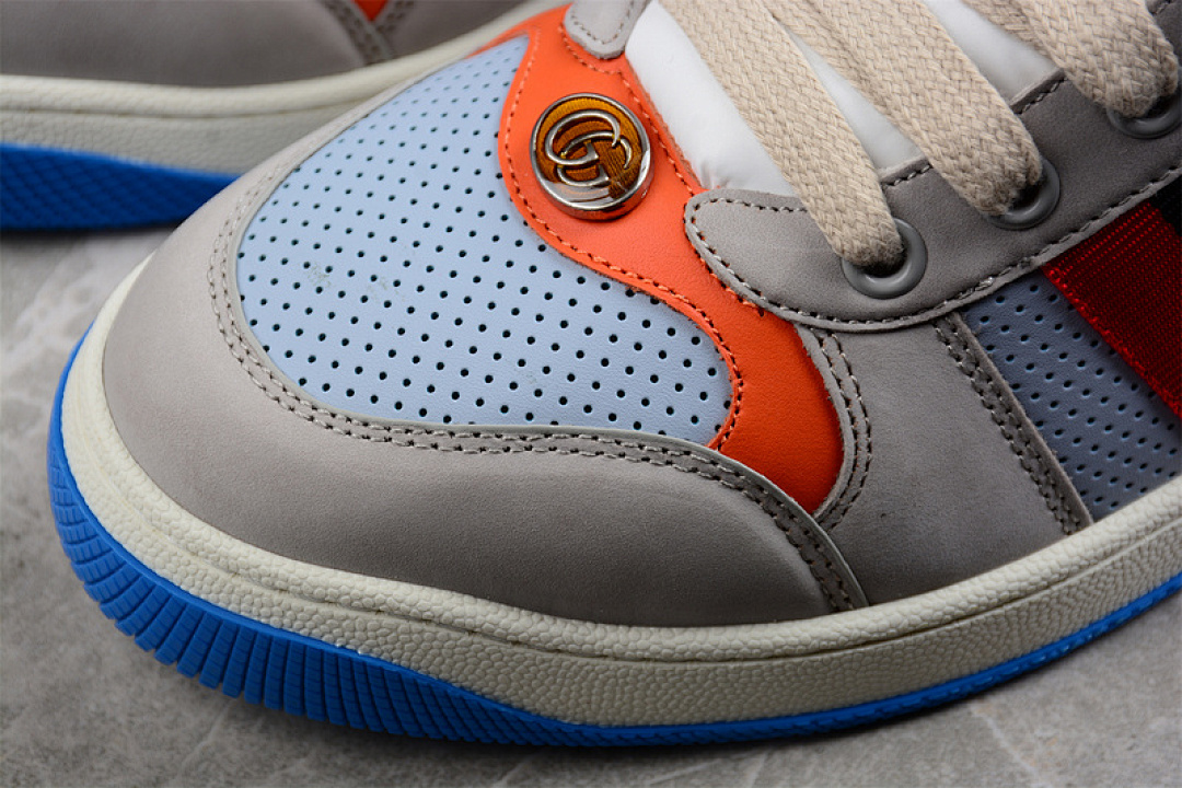 Gucci [GU*CCI ACE EMBROIDERED LOW-TOP GREY/MULTI-COLOR]-[MAN:40-45] - Image 9